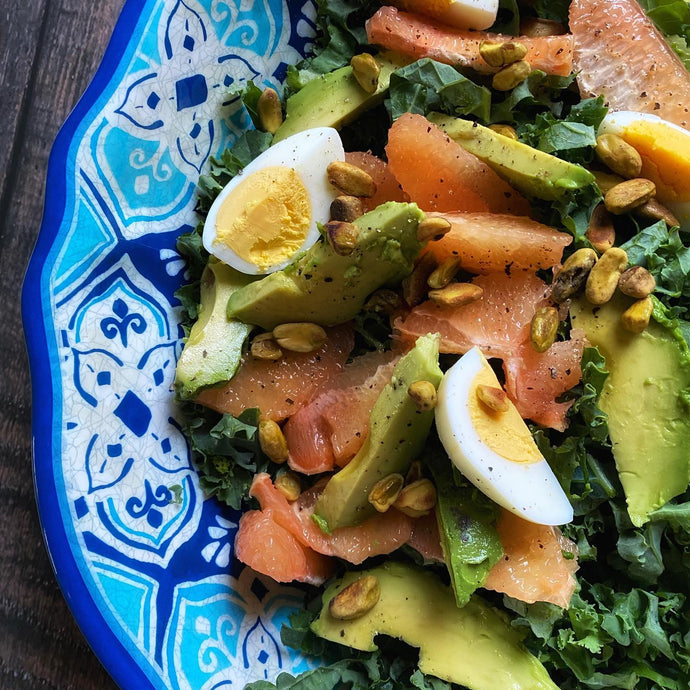 RECIPE: The Ultimate Summer Kale Salad with Grapefruit, Avocado and Pistachio