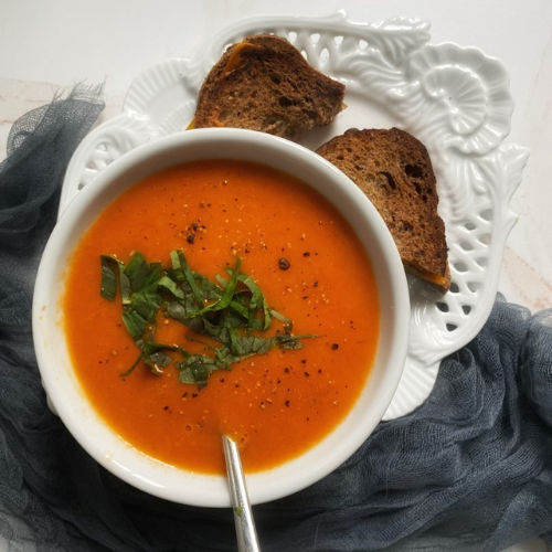 RECIPE: Paleo Tomato Soup and Grilled Cheese